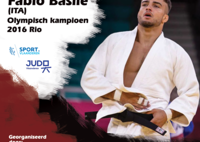 Masterclass Fabio Basile, flyer by MiMe for Judoclub Zelem