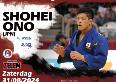 Flyer for Judoclub Zelem Masterclass Shohei Ono, by Mime